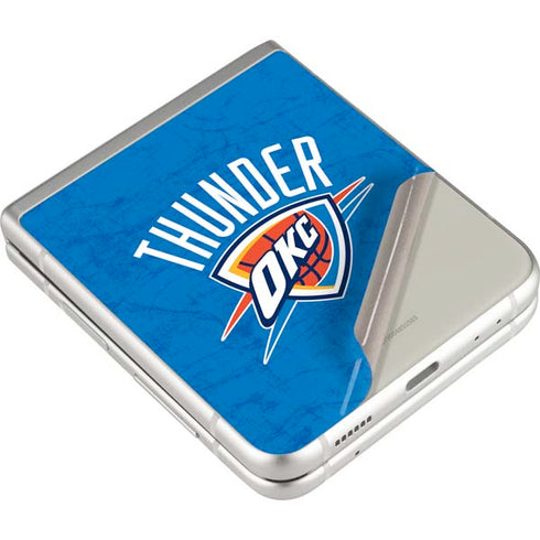 NBA Oklahoma City Thunder Primary Logo Galaxy Z Flip3 5G Skin