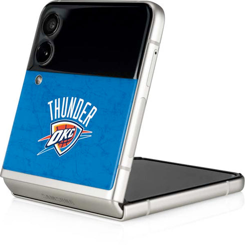 NBA Oklahoma City Thunder Primary Logo Galaxy Z Flip3 5G Skin