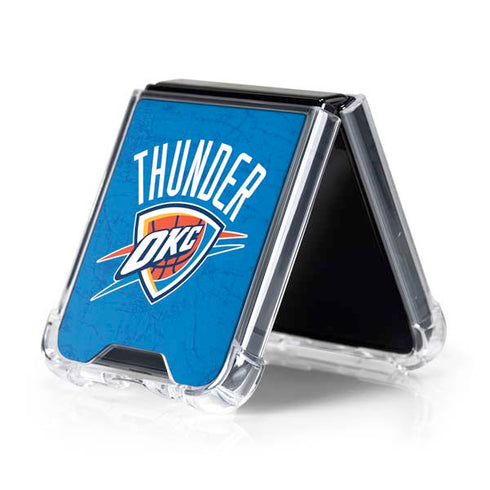 NBA Oklahoma City Thunder Primary Logo Galaxy Z Flip5 5G Clear Case