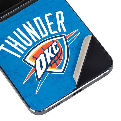 NBA Oklahoma City Thunder Primary Logo Galaxy Z Flip5 5G Skin