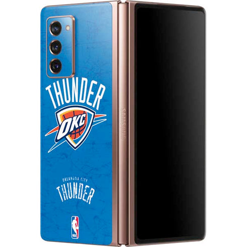 NBA Oklahoma City Thunder Primary Logo Galaxy Z Fold2 5G Skin