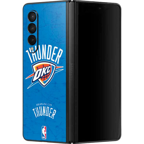 NBA Oklahoma City Thunder Primary Logo Galaxy Z Fold3 5G Skin