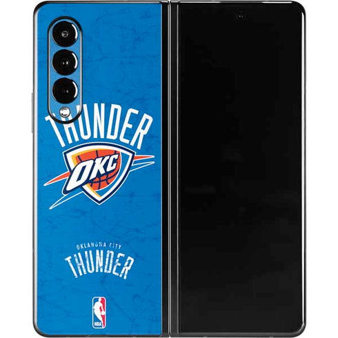 NBA Oklahoma City Thunder Primary Logo Galaxy Z Fold3 5G Skin
