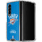 NBA Oklahoma City Thunder Primary Logo Galaxy Z Fold4 5G Clear Case
