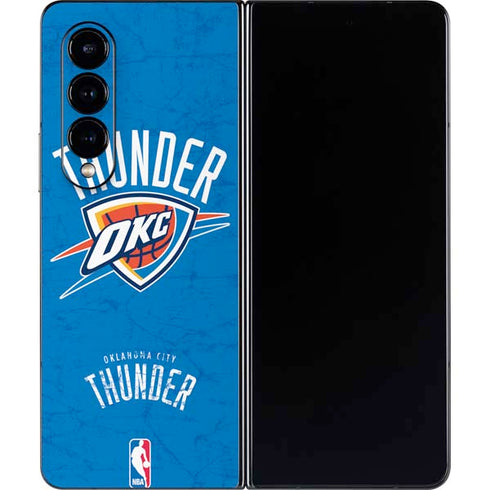 NBA Oklahoma City Thunder Primary Logo Galaxy Z Fold4 5G Skin