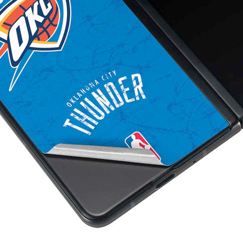 NBA Oklahoma City Thunder Primary Logo Galaxy Z Fold4 5G Skin