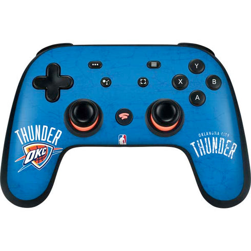 NBA Oklahoma City Thunder Primary Logo Google Stadia Controller Skin