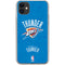 NBA Oklahoma City Thunder Primary Logo iPhone 11 Clear Case