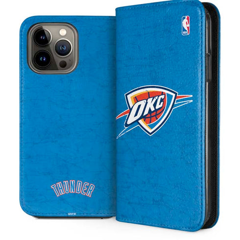 NBA Oklahoma City Thunder Primary Logo iPhone 13 Pro Max Folio Case