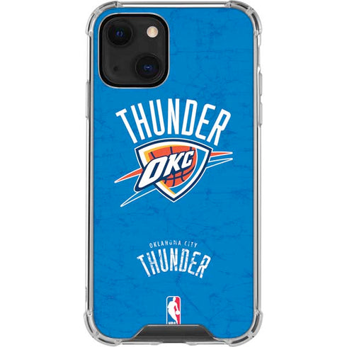 NBA Oklahoma City Thunder Primary Logo iPhone 15 Plus Clear Case