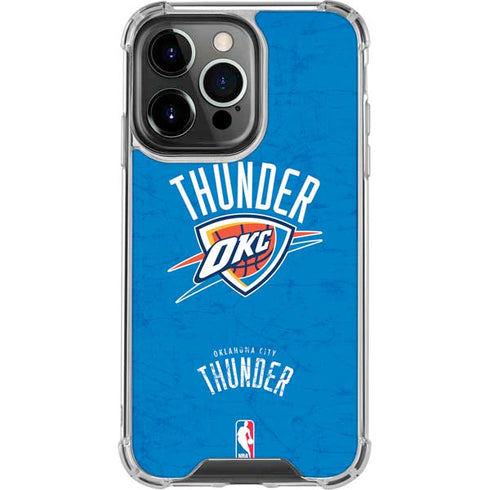 NBA Oklahoma City Thunder Primary Logo iPhone 15 Pro Clear Case