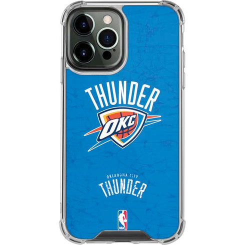NBA Oklahoma City Thunder Primary Logo iPhone 14 Pro Max Clear Case