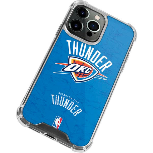 NBA Oklahoma City Thunder Primary Logo iPhone 15 Pro Max Clear Case