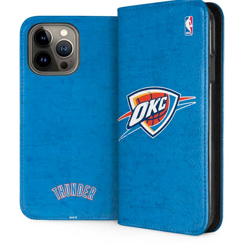 NBA Oklahoma City Thunder Primary Logo iPhone 14 Pro Max Folio Case