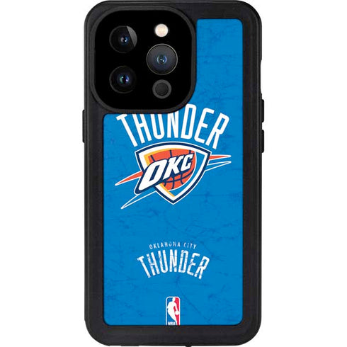 NBA Oklahoma City Thunder Primary Logo iPhone 14 Pro Waterproof Case