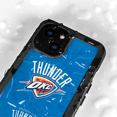 NBA Oklahoma City Thunder Primary Logo iPhone 15 Plus Waterproof Case