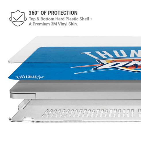 NBA Oklahoma City Thunder Primary Logo MacBook Pro 16in (2019-20) Case plus Skin