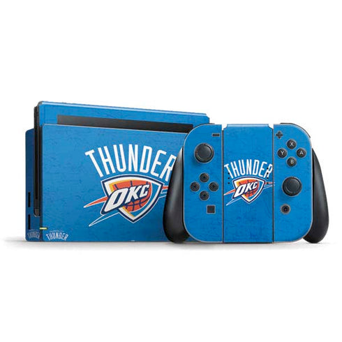 NBA Oklahoma City Thunder Primary Logo Nintendo Switch Bundle Skin