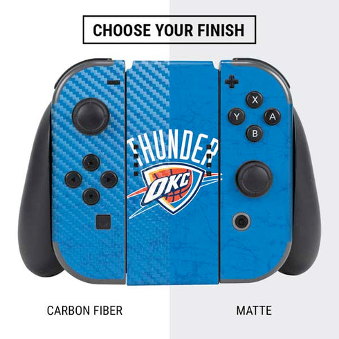 NBA Oklahoma City Thunder Primary Logo Nintendo Switch Bundle Skin