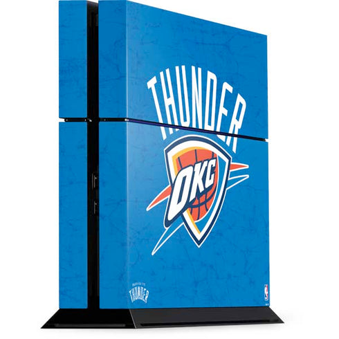 NBA Oklahoma City Thunder Primary Logo PS4 Console Skin