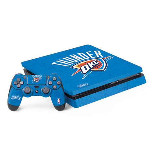 NBA Oklahoma City Thunder Primary Logo PS4 Slim Bundle Skin