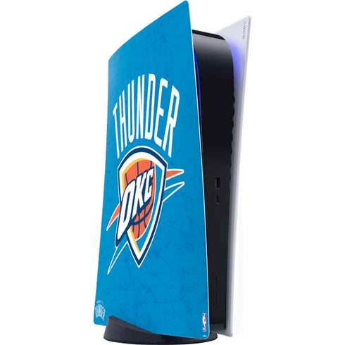 NBA Oklahoma City Thunder Primary Logo PS5 Digital Edition Console Skin