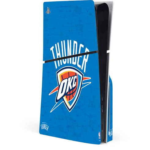 NBA Oklahoma City Thunder Primary Logo PS5 Slim Disk Console Skin