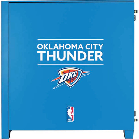 NBA Oklahoma City Thunder Standard - Blue Corsair 4000D Tempered Glass Mid-Tower ATX Case Skin