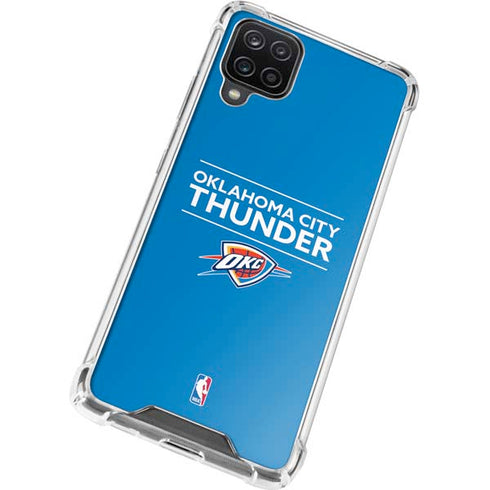 NBA Oklahoma City Thunder Standard - Blue Galaxy A12 Clear Case