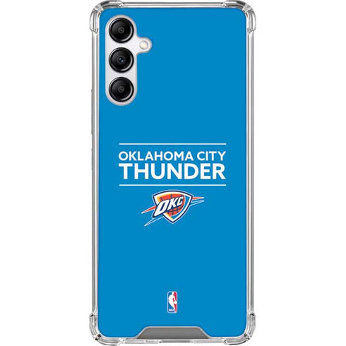 NBA Oklahoma City Thunder Standard - Blue Galaxy A14 5G Clear Case