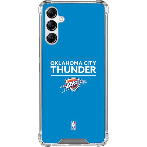 NBA Oklahoma City Thunder Standard - Blue Galaxy A15 5G Clear Case