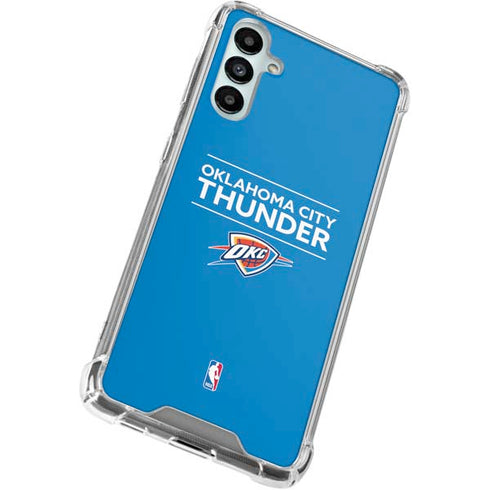 NBA Oklahoma City Thunder Standard - Blue Galaxy A15 5G Clear Case
