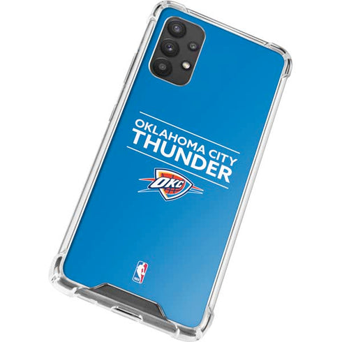 NBA Oklahoma City Thunder Standard - Blue Galaxy A32 5G Clear Case