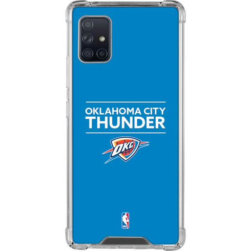 NBA Oklahoma City Thunder Standard - Blue Galaxy A51 5G Clear Case