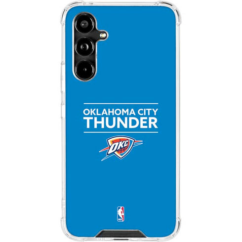 NBA Oklahoma City Thunder Standard - Blue Galaxy A54 5G Clear Case