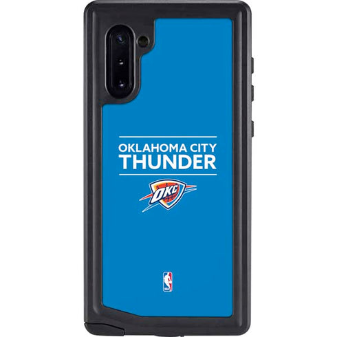 NBA Oklahoma City Thunder Standard - Blue Galaxy Note 10 Waterproof Case
