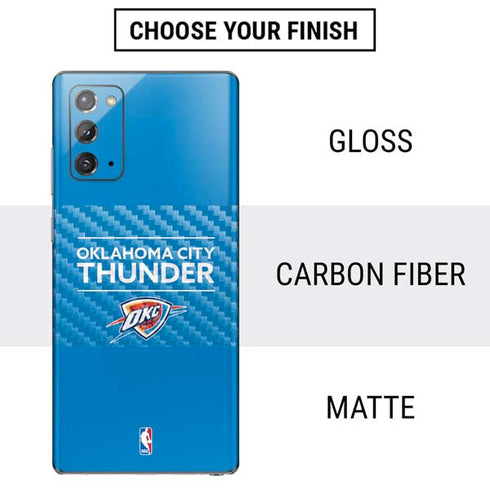 NBA Oklahoma City Thunder Standard - Blue Galaxy Note20 5G Skin