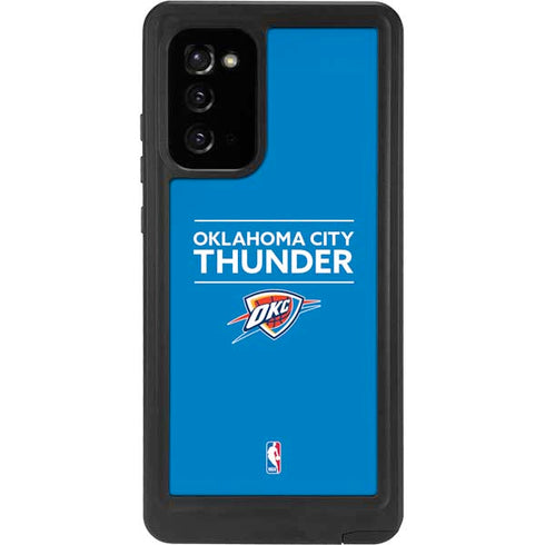 NBA Oklahoma City Thunder Standard - Blue Galaxy Note20 5G Waterproof Case