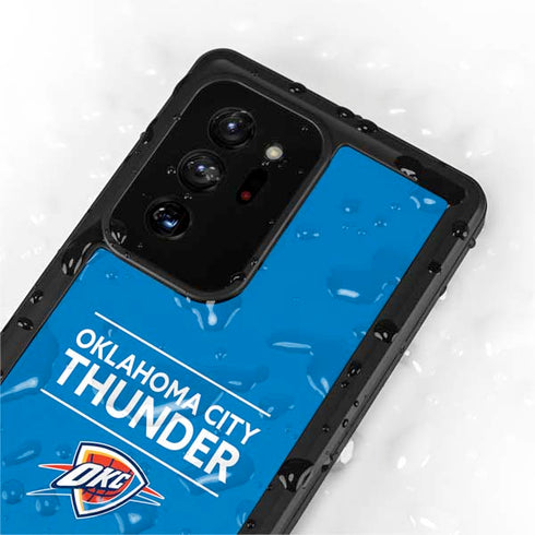 NBA Oklahoma City Thunder Standard - Blue Galaxy Note20 Ultra 5G Waterproof Case