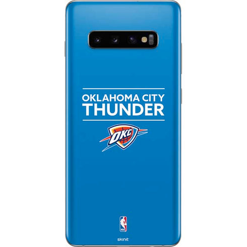 NBA Oklahoma City Thunder Standard - Blue Galaxy S10 Plus Skin