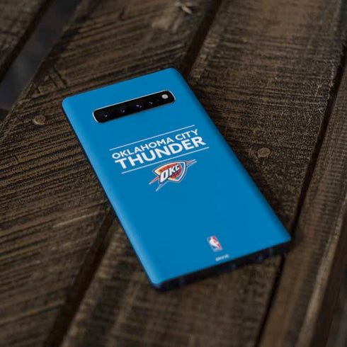 NBA Oklahoma City Thunder Standard - Blue Galaxy S10 Plus Skin