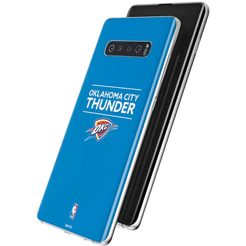 NBA Oklahoma City Thunder Standard - Blue Galaxy S10 Skin