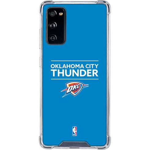 NBA Oklahoma City Thunder Standard - Blue Galaxy S20 FE Clear Case