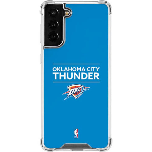 NBA Oklahoma City Thunder Standard - Blue Galaxy S21 FE Clear Case