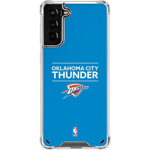 NBA Oklahoma City Thunder Standard - Blue Galaxy S21 Plus 5G Clear Case
