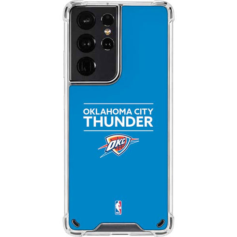 NBA Oklahoma City Thunder Standard - Blue Galaxy S21 Ultra 5G Clear Case