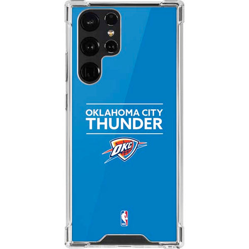 NBA Oklahoma City Thunder Standard - Blue Galaxy S22 Ultra Clear Case