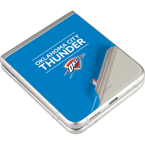 NBA Oklahoma City Thunder Standard - Blue Galaxy Z Flip3 5G Skin
