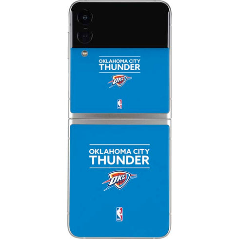 NBA Oklahoma City Thunder Standard - Blue Galaxy Z Flip4 5G Skin