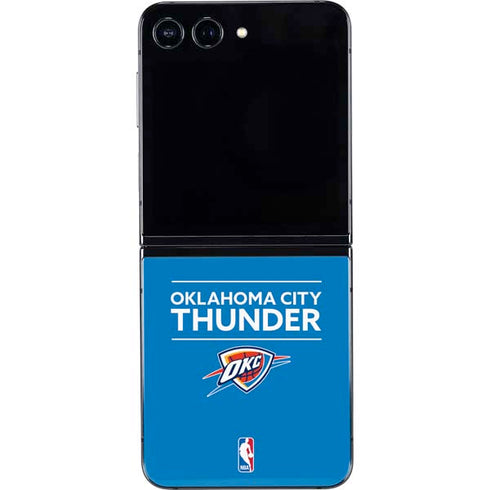 NBA Oklahoma City Thunder Standard - Blue Galaxy Z Flip5 5G Skin